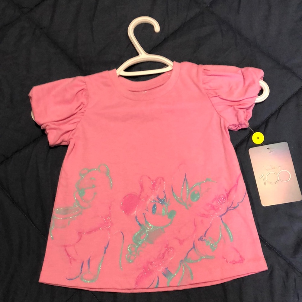 🌟NWT🌟Pink Girls Shirt with Disney Print.